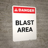 Blast Area - Portrait Wall Sign