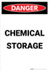 Chemical Storage - Portrait Wall Sign Chemical Storage - Portrait Wall Sign