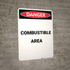 Combustible Area - Portrait Wall Sign Combustible Area - Portrait Wall Sign