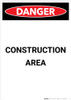 Construction Area - Portrait Wall Sign