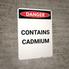 Contains Cadmium - Portrait Wall Sign