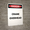 Crane Overhead - Portrait Wall Sign