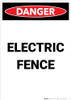 Electric Fence - Portrait Wall Sign Electric Fence - Portrait Wall Sign