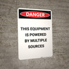 Electrical Powered Multiple Sources - Portrait Wall Sign