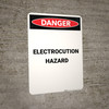 Electrocution Hazard - Portrait Wall Sign