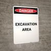 Excavation Area - Portrait Wall Sign Excavation Area - Portrait Wall Sign