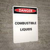 Flammable Explosive Liquids - Portrait Wall Sign Flammable Explosive Liquids - Portrait Wall Sign