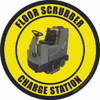Floor Scrubber Charge Station Real Floor Sign Floor Scrubber Charge Station Real Floor Sign