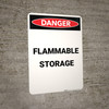 Flammable Storage - Portrait Wall Sign