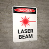 Laser Beam - Portrait Wall Sign
