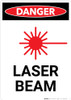 Laser Beam - Portrait Wall Sign