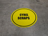 Cyrel Scraps Floor Sign
