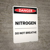 Nitrogen Do Not Breath - Portrait Wall Sign
