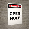 Open Hole - Portrait Wall Sign Open Hole - Portrait Wall Sign