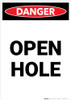 Open Hole - Portrait Wall Sign Open Hole - Portrait Wall Sign