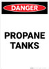 Propane Tanks - Portrait Wall Sign Propane Tanks - Portrait Wall Sign