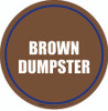 Brown Dumpster Floor Sign Brown Dumpster Floor Sign
