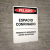 Spanish Permit Required - Portrait Wall Sign Spanish Permit Required - Portrait Wall Sign