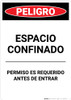 Spanish Permit Required - Portrait Wall Sign Spanish Permit Required - Portrait Wall Sign