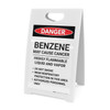 Benzene May Cause Cancer Highly Flammable Liquid - A-Frame Sign Benzene May Cause Cancer Highly Flammable Liquid - A-Frame Sign