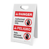 Bilingual Authorized Personnel Only Spanish - A-Frame Sign