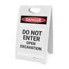 Do Not Enter Open Excavation - A-Frame Sign Do Not Enter Open Excavation - A-Frame Sign