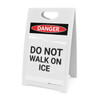 Do Not Walk On Ice - A-Frame Sign Do Not Walk On Ice - A-Frame Sign