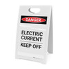 Electric Current Keep Off - A-Frame Sign
