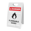 Flammable Gases with Icon - A-Frame Sign Flammable Gases with Icon - A-Frame Sign