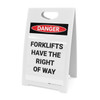 Forklifts Have The Right Of Way - A-Frame Sign