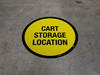 Cart Storage Location Floor Sign Cart Storage Location Floor Sign