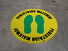 Pedestrian Walkway (Footprints) Floor Sign Pedestrian Walkway (Footprints) Floor Sign