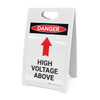 High Voltage Above With Arrow - A-Frame Sign High Voltage Above With Arrow - A-Frame Sign