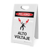 High Voltage With Graphic Spanish - A-Frame Sign High Voltage With Graphic Spanish - A-Frame Sign