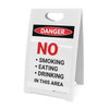 No Smoking Eating Drinking in This Area - A-Frame Sign
