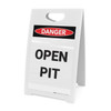 Open Pit - A-Frame Sign