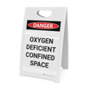 Oxygen Deficient Confined Space - A-Frame Sign