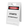 Starts Automatically - A-Frame Sign Starts Automatically - A-Frame Sign