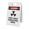 Very High Radiation Area with Icon - A-Frame Sign