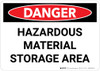 Danger: Hazardous Material Storage Area Landscape
