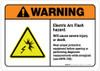 Warning: Electric Arc Flash Hazard - Wear Proper PPE Before Opening or Performing Diagnostic ANSI Landscape Warning: Electric Arc Flash Hazard - Wear Proper PPE Before Opening or Performing Diagnostic ANSI Landscape
