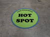 Line Clearance Hot Spot Floor Sign Line Clearance Hot Spot Floor Sign