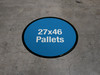 27x46 Pallets Floor Sign