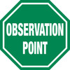 Observation Point (Green) - Floor Sign Observation Point (Green) - Floor Sign
