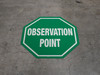 Observation Point (Green) - Floor Sign Observation Point (Green) - Floor Sign