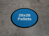 28x28 Pallets Floor Sign 28x28 Pallets Floor Sign