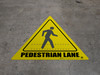 Pedestrian Lane - Floor Sign Pedestrian Lane - Floor Sign