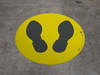 Foot Prints (Circle) - Floor Sign