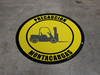 Pcaution: Forklift (Spanish) - Floor Sign Pcaution: Forklift (Spanish) - Floor Sign