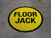 Floor Jack (Circle in Yellow) - Floor Sign Floor Jack (Circle in Yellow) - Floor Sign